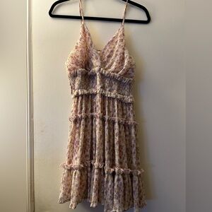 Mable ruffled lavender floral sundress. Size small.  NTW